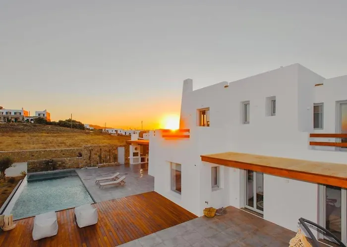 别墅 Blue Orchid Mykonos 卡拉法蒂斯